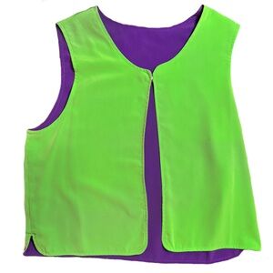 The Joker Beetlejuice vintage funky green and purple vest